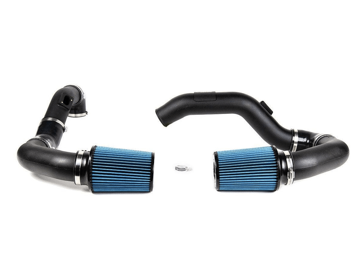 BMW M3/M4 F80 F82 F83 F8X S55 Cold Air Intake/Induction Kit 2013-2019 - Front Mount Kidney Grille Feed Ram Air, 3 Inch Open Cone Filters - Performance Intake Upgrade for Twin Turbo - VR Performance VR-F80M3-110