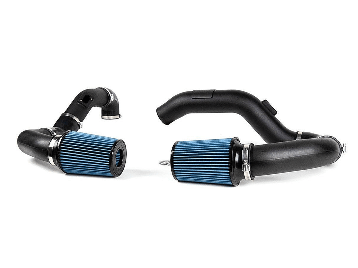 BMW M3/M4 F80 F82 F83 F8X S55 Cold Air Intake/Induction Kit 2013-2019 - Front Mount Kidney Grille Feed Ram Air, 3 Inch Open Cone Filters - Performance Intake Upgrade for Twin Turbo - VR Performance VR-F80M3-110