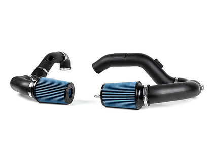 BMW M3/M4 F80 F82 F83 F8X S55 Cold Air Intake/Induction Kit 2013-2019 - Front Mount Kidney Grille Feed Ram Air, 3 Inch Open Cone Filters - Performance Intake Upgrade for Twin Turbo - VR Performance VR-F80M3-110