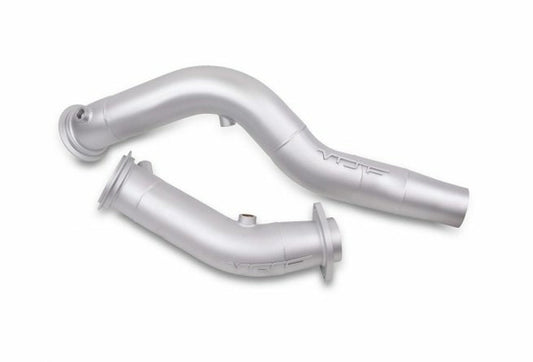 VRSF Cast 3" Catless Race Downpipes, Ceramic Coating Option - BMW S55 M3 F80 2015-2018, M4 F82/F83 2015-2018, M2 Competition F87 2018+