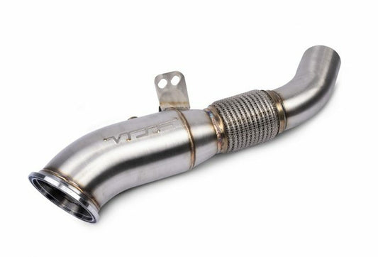 VRSF B58 4.5-inch Downpipe (Decat/Catless or 200 Cell Catted) - Brushed 304 Stainless - BMW M140i M240i 340i 440i 540i 740i xDrive (F20 F21 F22 F23 F30 F31 F32 F33 F36 G30 G11 G12) 2016+