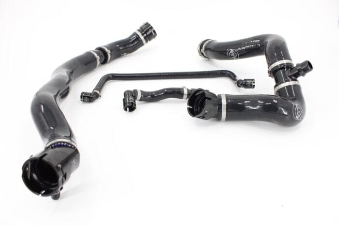 VTT BMW B58 Gen1 Silicone Coolant Hose Kit - 6-Ply Radiator/Expansion/Vent Lines with Black Billet Quick-Connects | F20 F21 F22 F23 F30 F31 F32 F33 F36 (F2x/F3x) | M140i M240i 340i 440i | Radiator Hose Set/Water Hose/Cooling Pipe Upgrade Replacement