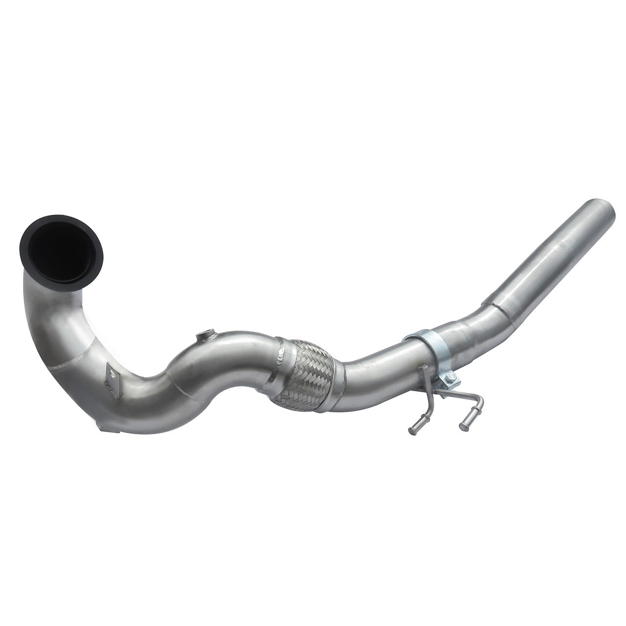 VW Golf GTI Mk7 2.0 TSI 2012-2017 3" 76mm Downpipe/Front Pipe – Sports Cat or De-Cat/Decat – High Flow Catted/Catless Turbo Outlet Exhaust – Cobra Sport – Fits OEM Cat-Back – Golf 7 Performance Pack & Clubsport (5G)