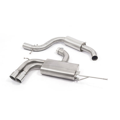 Audi A3 8P Mk2 2.0 TFSI 2WD (3 Door) Stainless Steel Cat Back/Catback Sports Exhaust - 76mm 3" - Resonated/Non-Resonated - FWD Hatchback - Centre Silencer Delete - Performance Upgrade 2003-2012