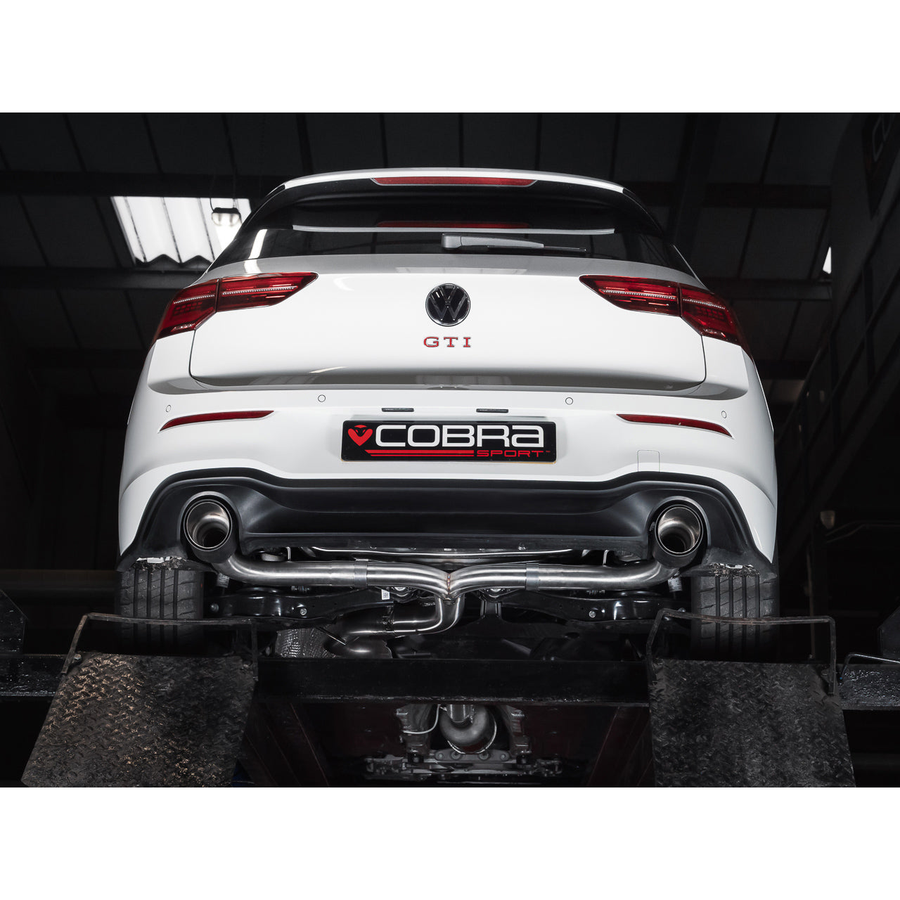 Cobra Sport VW Golf GTI Mk8 / Golf 8 GTI 2.0 TSI EA888 Gen 4 (2020+) GPF-Back/OPF-Back Exhaust, Back Box Delete Muffler Delete, Rear Silencer Delete, Resonated or Non-Res 3in (76mm) | Fits GTI & Clubsport | Performance Cat-Back Style System