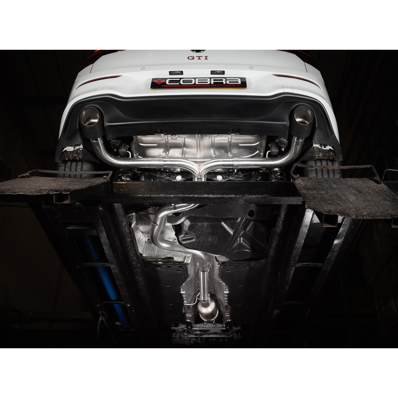 Cobra Sport VW Golf GTI Mk8 / Golf 8 GTI 2.0 TSI EA888 Gen 4 (2020+) GPF-Back/OPF-Back Exhaust, Back Box Delete Muffler Delete, Rear Silencer Delete, Resonated or Non-Res 3in (76mm) | Fits GTI & Clubsport | Performance Cat-Back Style System