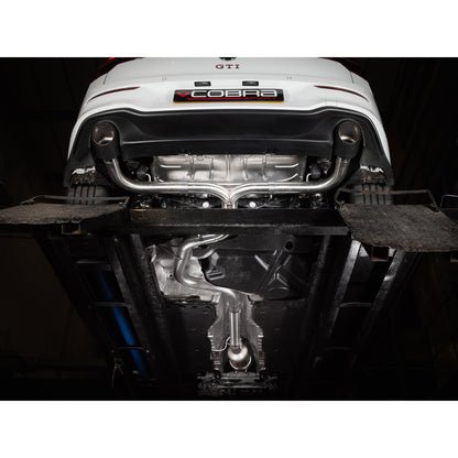 Cobra Sport VW Golf GTI Mk8 / Golf 8 GTI 2.0 TSI EA888 Gen 4 (2020+) GPF-Back/OPF-Back Exhaust, Back Box Delete Muffler Delete, Rear Silencer Delete, Resonated or Non-Res 3in (76mm) | Fits GTI & Clubsport | Performance Cat-Back Style System