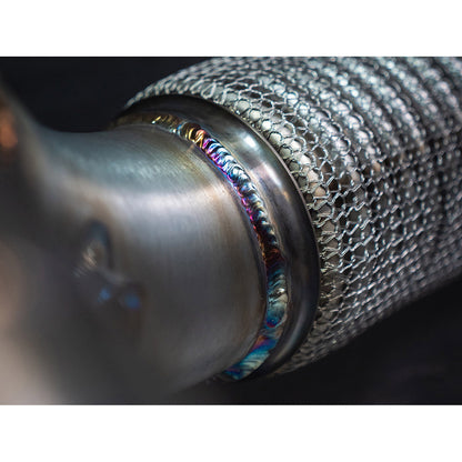 VW Golf R Mk8/Mk8R 2.0 TSI (2021+) Valve-Controlled (Switchable) Turbo-Back Exhaust (Downpipe + Cat-Back) | OPF/GPF/PPF Delete | 200-Cell Sports Cat or Decat | Resonated/Non-Res | Stage 2 Ready | EA888 4Motion | Cobra Sport Carbon Tip Options