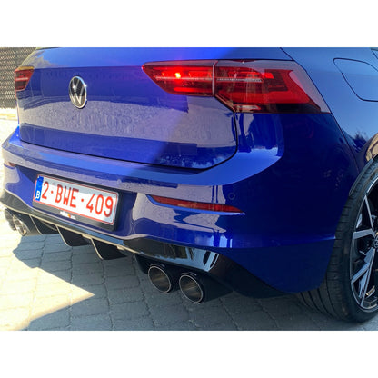 Cobra Sport OPF/GPF-Back Exhaust for VW Volkswagen Golf R Mk8/8R (2021+) 2.0 TSI/TFSI - Valved or Non-Valved 3-inch 76mm Performance Rear System, Centre & Rear Replacement, Carbon Tip Options EA888