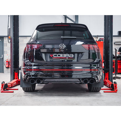 VW Volkswagen Tiguan R Mk2 2.0 TSI 2021+ Cobra Sport GPF/OPF/PPF Back Performance Exhaust System, Cat Back Style, 3" (76mm) Stainless, Valved or Non-Valved, Centre & Rear Section Upgrade for EA888