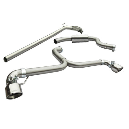 Volkswagen Golf GTI Mk6 2.0 TSI/TFSI EA888 (2009-2012 5K) Cobra Sport Venom Turbo-Back Exhaust 3in 76mm - Straight Pipe Muffler/Rear Silencer Delete - Decat or Sports Cat - Non-Resonated Loud Race/Track Downpipe System Stage 2 Compatible Catless Option