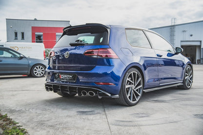 Maxton Design - STREET PRO REAR SIDE SPLITTERS VW GOLF 7 R FACELIFT (2017-2020)