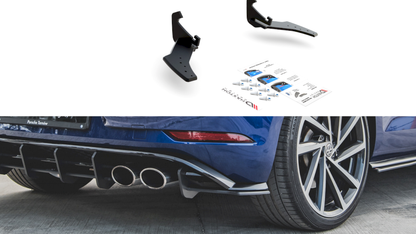 Maxton Design - STREET PRO REAR SIDE SPLITTERS VW GOLF 7 R FACELIFT (2017-2020)
