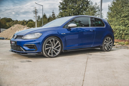 Maxton Design - STREET PRO SIDE SIDE SKIRTS DIFFUSERS + FLAPS VW GOLF 7 R / R-LINE FACELIFT