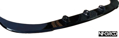 Volkswagen VW Transporter T5.1 Front Splitter - Gloss Black ABS Front Lip Spoiler by KSB, Front Bumper Splitter, Fitting Kit Included, UK Made