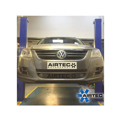 Airtec Front Mount Intercooler Charge Air Cooler Kit for VW Volkswagen Tiguan 5N Mk1 2.0 TDI Diesel Common Rail 2007-2016 - FMIC Upgrade, Bar-and-Plate, Direct Bolt-On No Cutting, Retains Crash Bar & Fog Lights - Stage 1/2 Remap & Towing Cooling