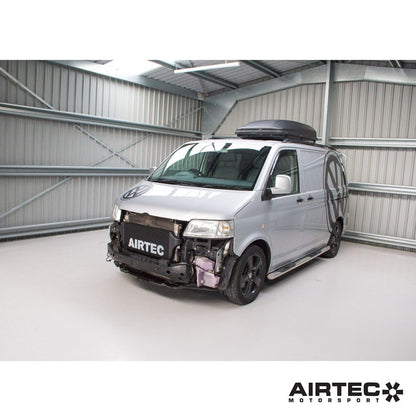 Airtec Motorsport Intercooler / Charge Air Cooler Upgrade Kit for VW Transporter T5 T5.1 T5.2 & T6 1.9/2.0/2.5 TDI - Front Mount FMIC, Pro-Series Black, Bar & Plate, Direct Bolt-On OEM Fit, No Cutting - Stage 1/2 Remap Ready