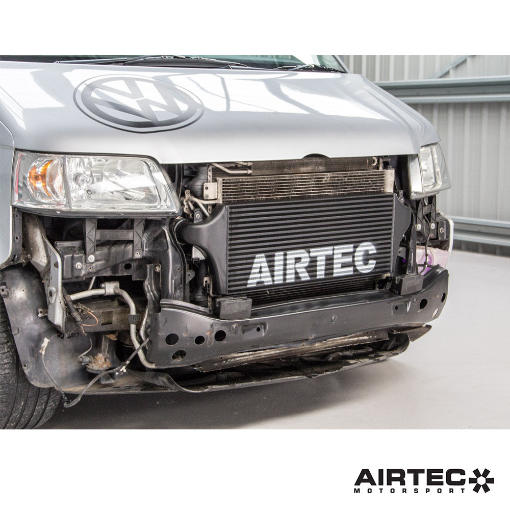 Airtec Motorsport Intercooler / Charge Air Cooler Upgrade Kit for VW Transporter T5 T5.1 T5.2 & T6 1.9/2.0/2.5 TDI - Front Mount FMIC, Pro-Series Black, Bar & Plate, Direct Bolt-On OEM Fit, No Cutting - Stage 1/2 Remap Ready