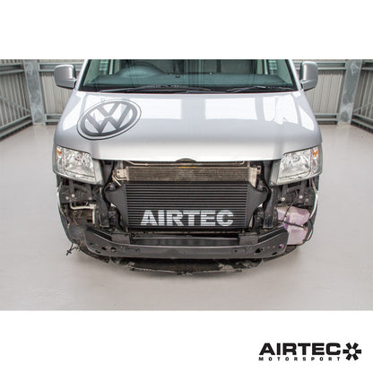 Airtec Motorsport Intercooler / Charge Air Cooler Upgrade Kit for VW Transporter T5 T5.1 T5.2 & T6 1.9/2.0/2.5 TDI - Front Mount FMIC, Pro-Series Black, Bar & Plate, Direct Bolt-On OEM Fit, No Cutting - Stage 1/2 Remap Ready