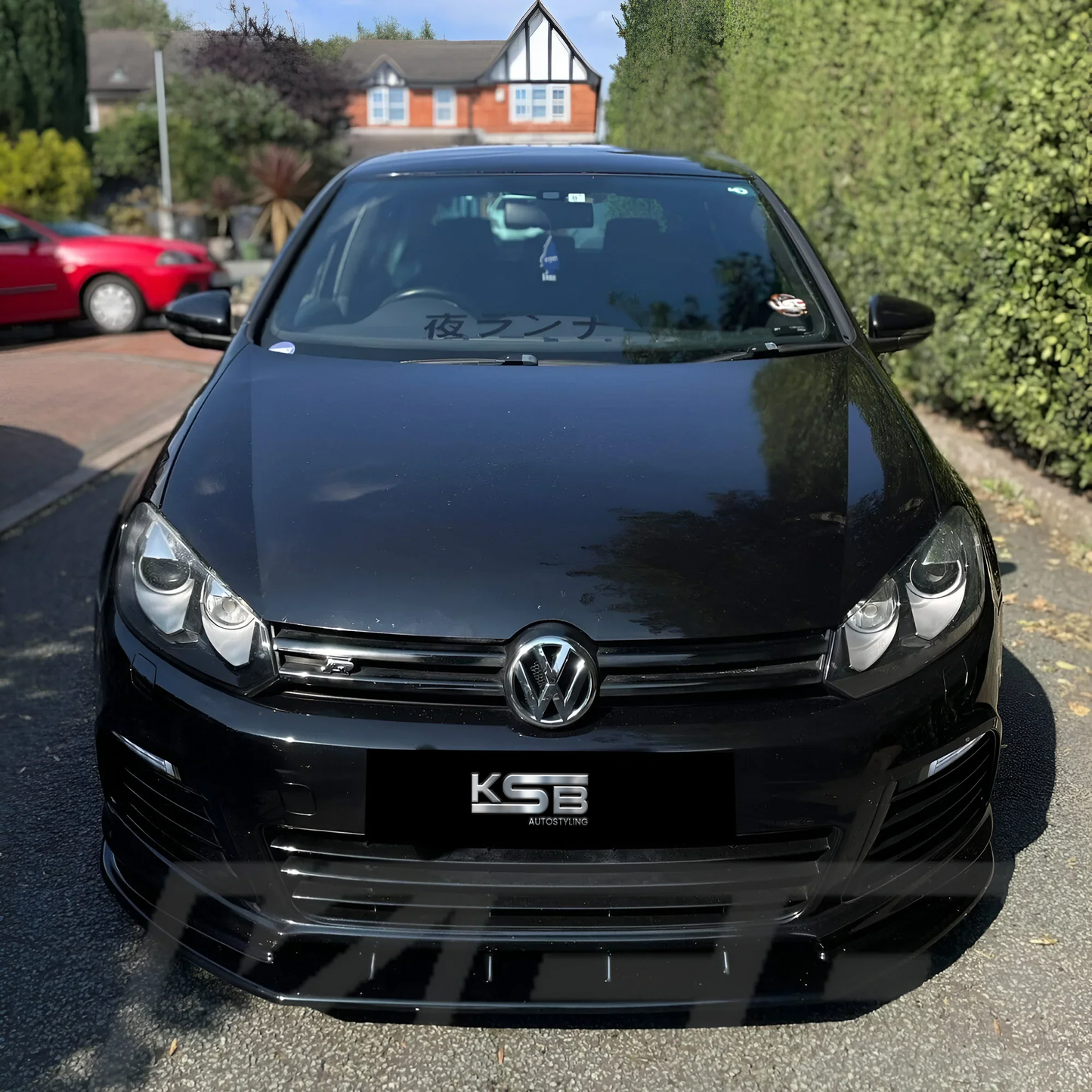 VW GOLF MK6 R SIDE SKIRTS EXTENSIONS . GLOSS BLACK ABS
