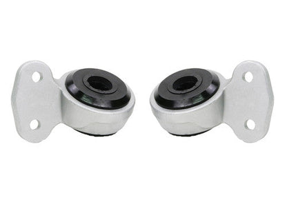 Whiteline Front Wishbone/Control Arm Rearward Mount Bush Kit 66.3 mm OD with Housing for BMW 3 Series E46 (1998-2006) - Front Lower Arm Inner Rear Bushing / Lollipop Bush - Front Suspension Upgrade