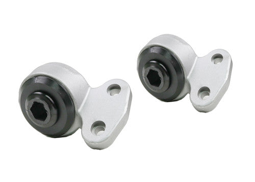 Whiteline Front Wishbone/Control Arm Rearward Mount Bush Kit 66.3 mm OD with Housing for BMW 3 Series E46 (1998-2006) - Front Lower Arm Inner Rear Bushing / Lollipop Bush - Front Suspension Upgrade