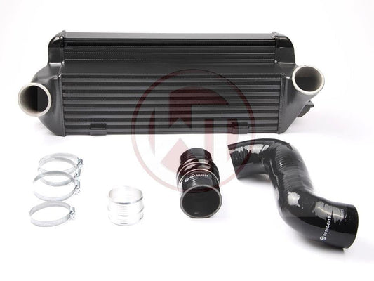 Wagner Tuning EVO2 Competition FMIC / Front Mount Intercooler Upgrade Kit for BMW E-Series N54/N55 E8x/E9x (E82 E88 E90 E91 E92 E93) | Fits 1M, 135i, 335i | Stepped Core Charge Cooler, Direct Fit Stage 1/2 | PN 200001044
