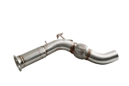 Wagner Tuning BMW N57 Diesel Catless Downpipe (Decat) SS304 70mm  325d 330d 525d 530d 730d 740d  X3/X4/X5/X6 30d 40d  E90 F30 F10 F01 E70 E71  Replaces OEM 18308511143  1:1 OEM Fit