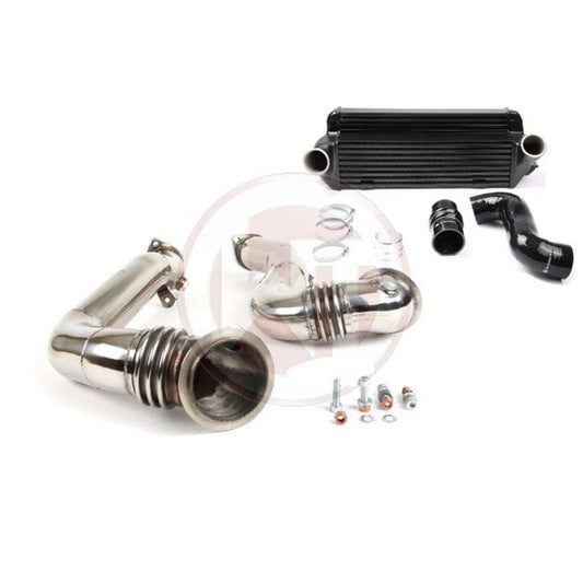 Wagner Tuning BMW N54 EVO2 Competition Front Mount Intercooler & 70mm Catless Downpipes Kit for BMW 1M, 135i, 335i/335xi (E82 E88 E90 E91 E92 E93) - SS304 High-Flow Upgrade Package