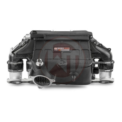 Wagner Tuning S58 Hybrid Carbon Intake Plenum/Manifold with Integrated Water-to-Air Charge Air Cooler (Chargecooler)/Intercooler - BMW M3 G80, M4 G82, X4M F98 2021+ PFI-Ready Plug & Play - 200001187