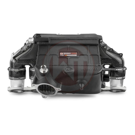 Wagner Tuning S58 Hybrid Carbon Intake Plenum/Manifold with Integrated Water-to-Air Charge Air Cooler (Chargecooler)/Intercooler - BMW M3 G80, M4 G82, X4M F98 2021+ PFI-Ready Plug & Play - 200001187
