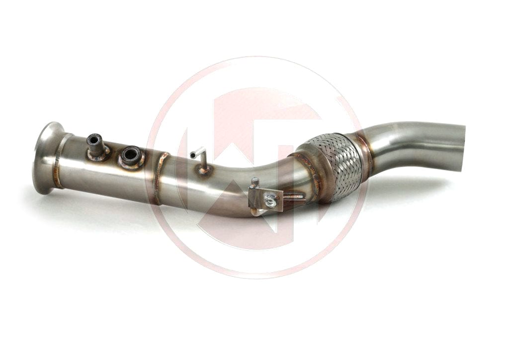 Wagner Tuning BMW N57 Diesel Catless Downpipe (Decat) SS304 70mm  325d 330d 525d 530d 730d 740d  X3/X4/X5/X6 30d 40d  E90 F30 F10 F01 E70 E71  Replaces OEM 18308511143  1:1 OEM Fit