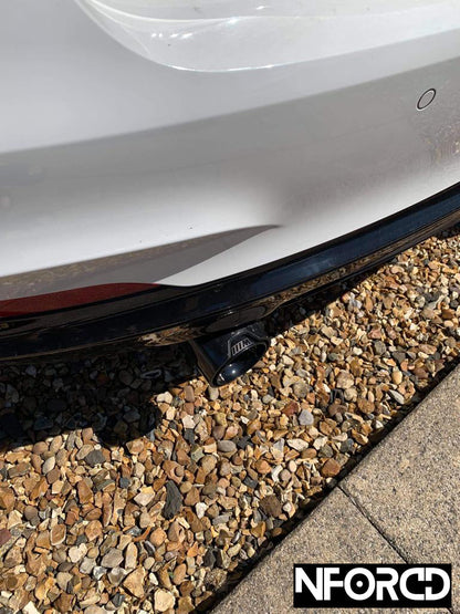 BMW Forged Carbon Fibre Exhaust Tips - Black | M Performance Style Clamp-On Tailpipe Trims with Hidden Clamp | 63-67mm / 67-72mm Inlet | UK Stock | Fits BMW 1 2 3 4 5 Series, M2 M3 M4 M5