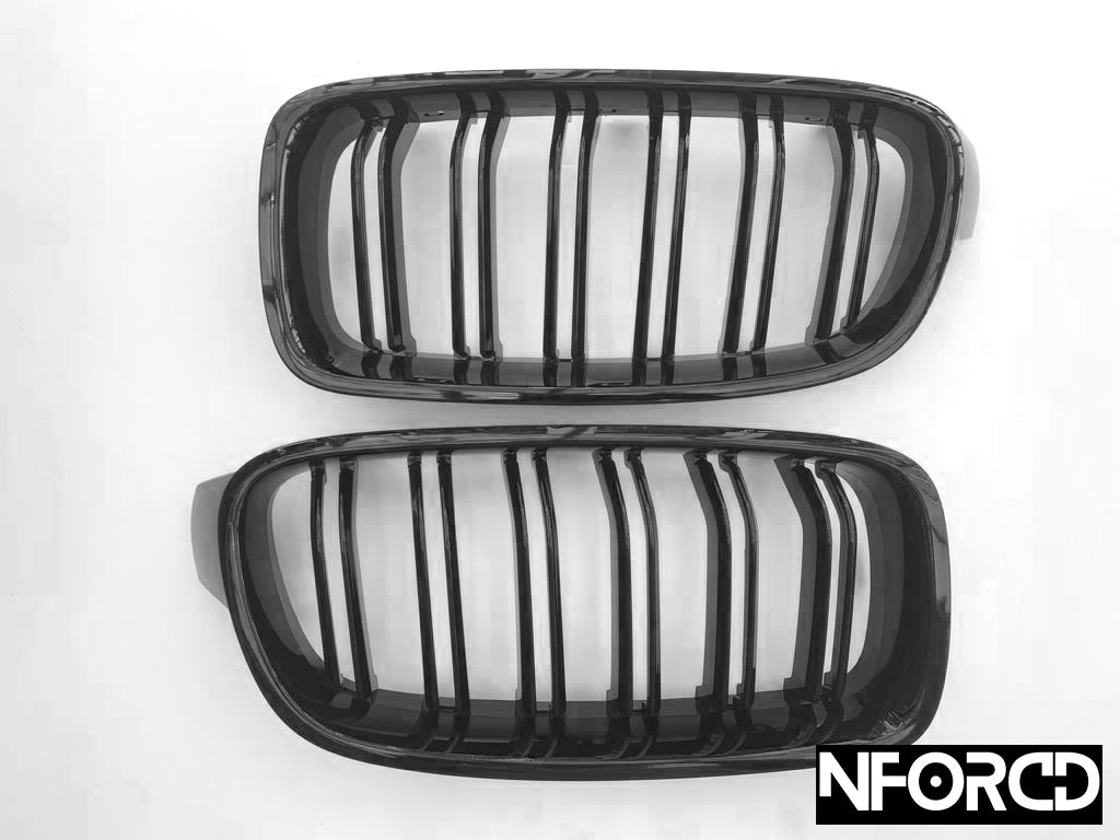 BMW F30 LCI Facelift 3 Series M Sport Full Body Kit (2015-2019)  Front Splitter/Lip, Side Skirts, Rear Diffuser, Boot Spoiler, Black Kidney Grilles, Black M-Style Mirror Covers | UK Stock | Fits 335i 340i M Sport