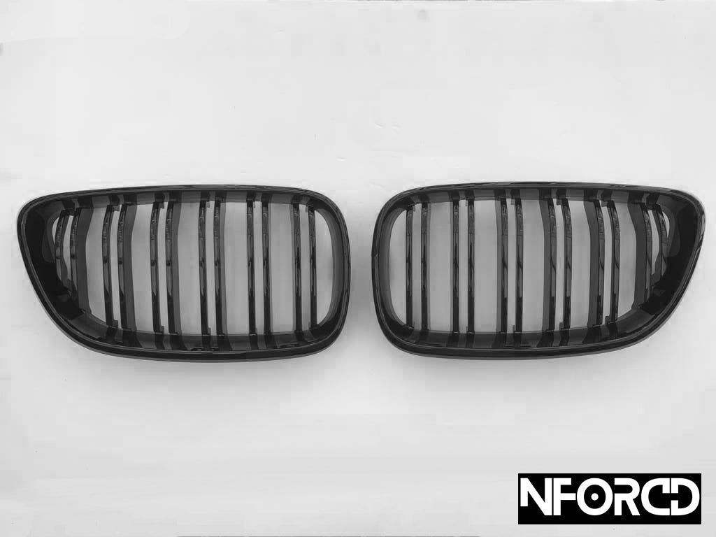 BMW 1 Series F20 F21 Facelift Full Body Kit for M140i & M135i LCI - Front Splitter, Side Skirts, Aggressive Rear Diffuser, Boot Spoiler, Gloss Black Kidney Grilles & M-Style Mirror Caps | Nforcd