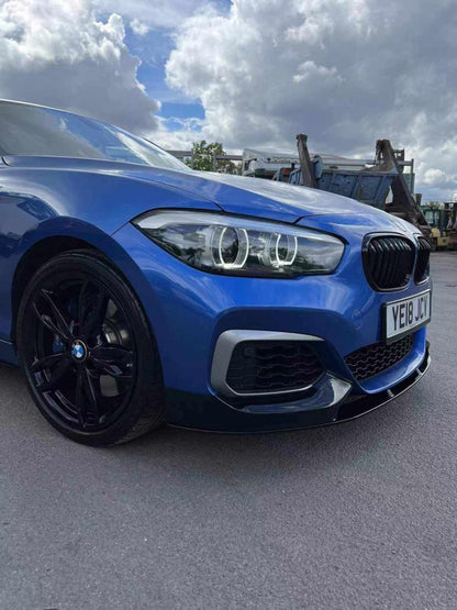BMW 1 Series F20 F21 LCI Facelift Front Splitter Lip & Side Skirts Gloss Black ABS Body Kit 2015-2019 | Fits 114d-125i, M135i, M140i