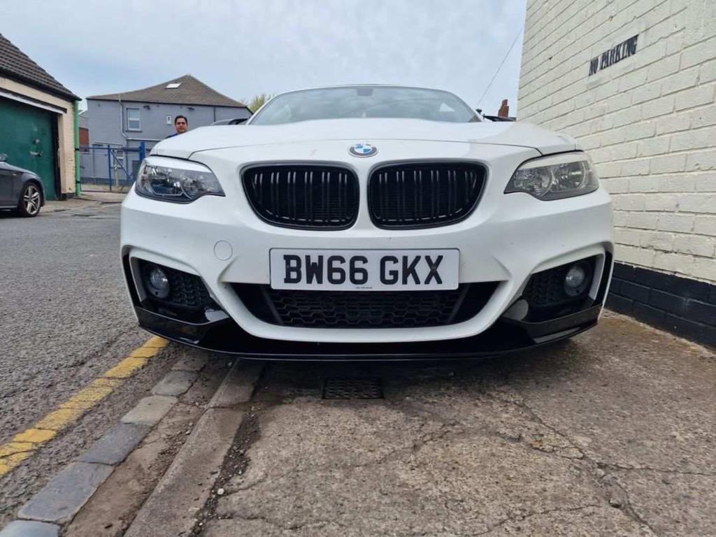 BMW 2 Series F22 Coupe Full Gloss Black Body Kit  Front Splitter, Side Skirts, Rear Diffuser, Boot Spoiler, Black Kidney Grilles & Mirror Caps  Fits M235i/M240i  OEM+ Aero Styling