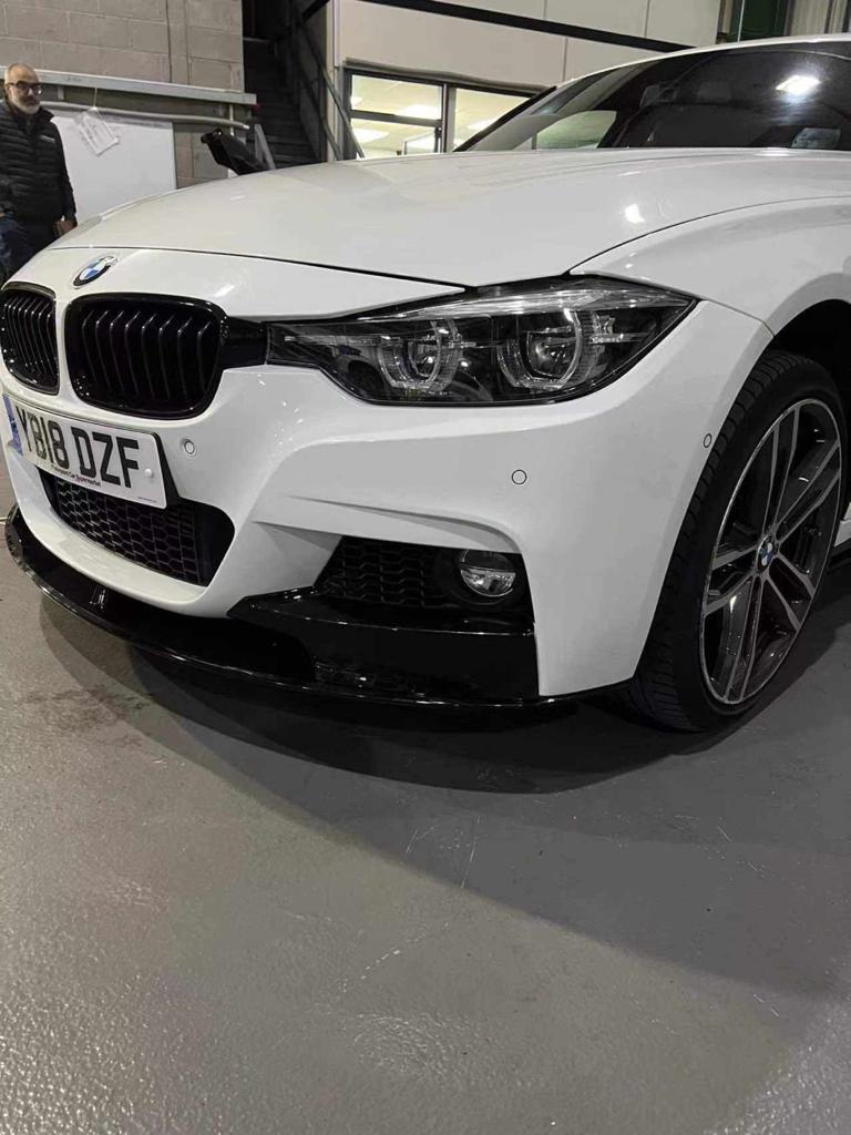 BMW F30 LCI Facelift 3 Series M Sport Full Body Kit (2015-2019)  Front Splitter/Lip, Side Skirts, Rear Diffuser, Boot Spoiler, Black Kidney Grilles, Black M-Style Mirror Covers | UK Stock | Fits 335i 340i M Sport