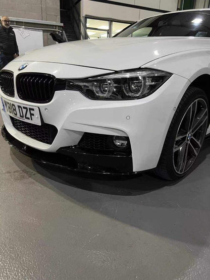 BMW F30 LCI Facelift 3 Series M Sport Full Body Kit (2015-2019)  Front Splitter/Lip, Side Skirts, Rear Diffuser, Boot Spoiler, Black Kidney Grilles, Black M-Style Mirror Covers | UK Stock | Fits 335i 340i M Sport
