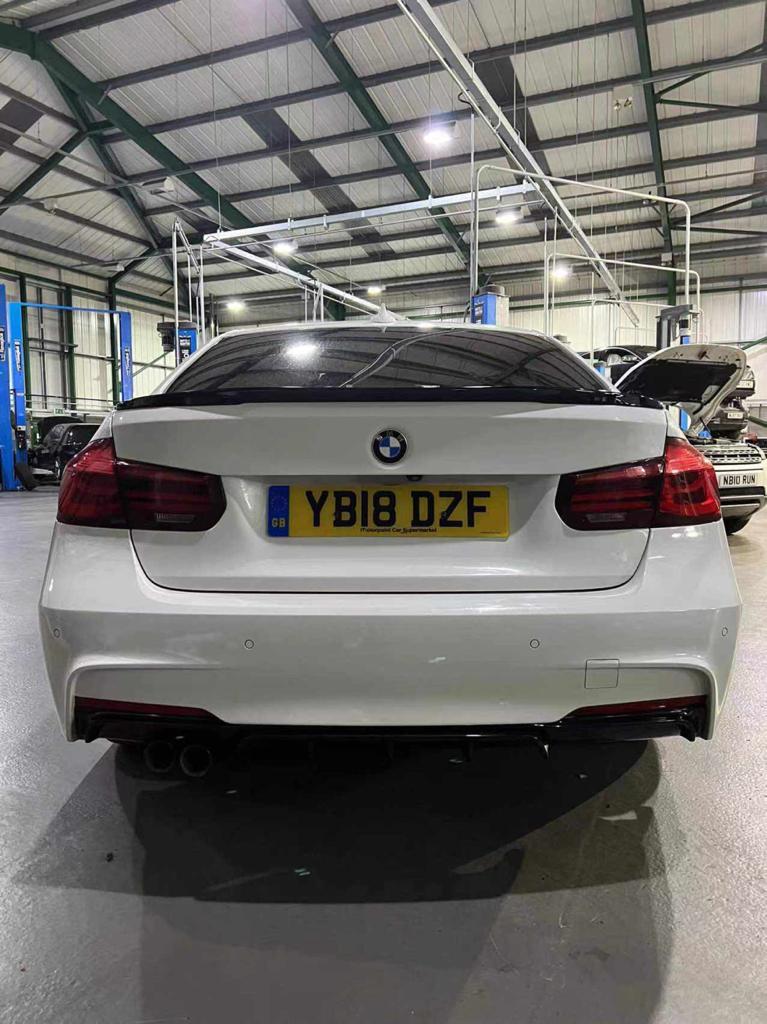 BMW F30 LCI Facelift 3 Series M Sport Full Body Kit (2015-2019)  Front Splitter/Lip, Side Skirts, Rear Diffuser, Boot Spoiler, Black Kidney Grilles, Black M-Style Mirror Covers | UK Stock | Fits 335i 340i M Sport