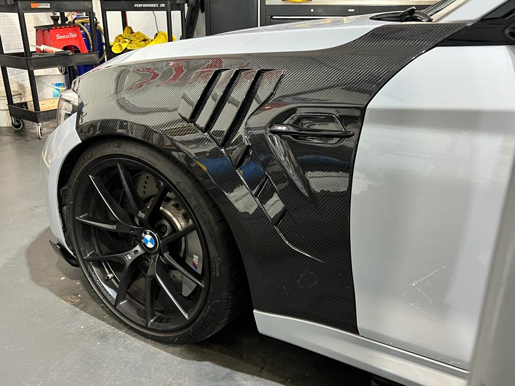 BMW F87 M2 / M2 Competition (M2C) 2016-2021 Carbon Fibre/Fiber Front Wings | Front Fenders / Quarter Panels / Arches | Dry Carbon Pre-Preg Gloss | OEM-Style Fit Lightweight Replacement Pair/Set