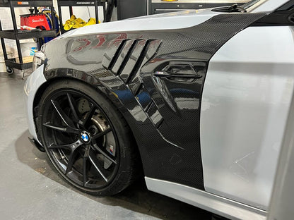 BMW F87 M2 / M2 Competition (M2C) 2016-2021 Carbon Fibre/Fiber Front Wings | Front Fenders / Quarter Panels / Arches | Dry Carbon Pre-Preg Gloss | OEM-Style Fit Lightweight Replacement Pair/Set