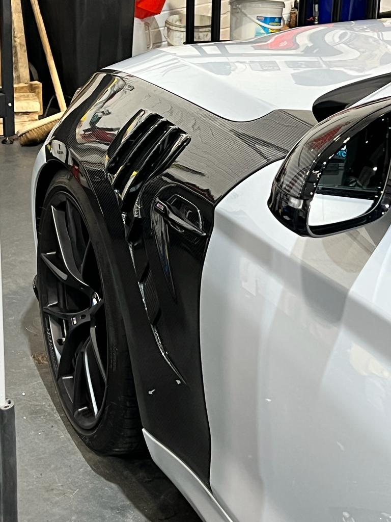 BMW F87 M2 / M2 Competition (M2C) 2016-2021 Carbon Fibre/Fiber Front Wings | Front Fenders / Quarter Panels / Arches | Dry Carbon Pre-Preg Gloss | OEM-Style Fit Lightweight Replacement Pair/Set