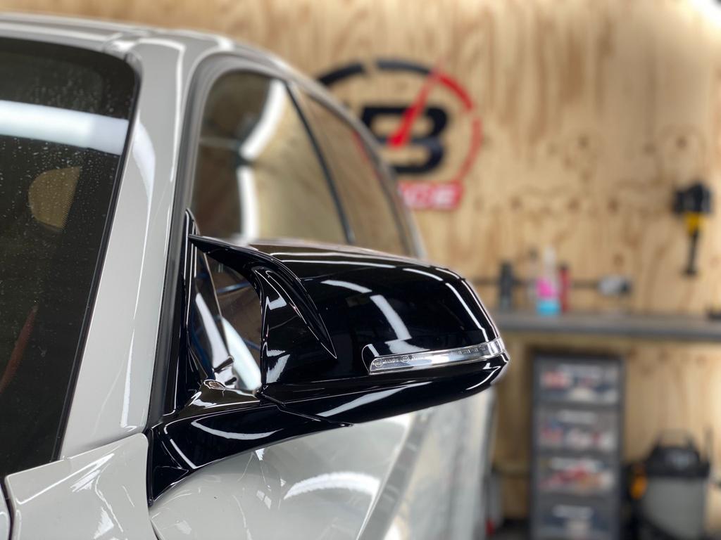 BMW M Style Gloss Black Wing Mirror Caps Pair for 1 2 3 4 Series F20 F21 F22 F23 F30 F32 F33 F36 & X1  Left & Right Replacement Covers