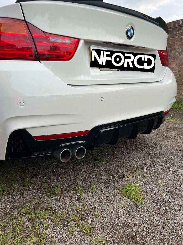 BMW 4 Series F32 Coupe M Sport Facelift Full Body Kit Gloss Black  Front Splitter, Side Skirts, Rear Diffuser, Boot Lip, Kidney Grilles & Mirror Covers  20122019  UK Stock Fast Delivery | Single/Dual Diffuser Options | M Sport Only