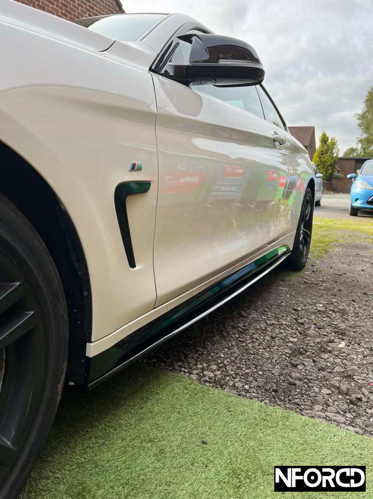 BMW 4 Series F32 Coupe M Sport Facelift Full Body Kit Gloss Black  Front Splitter, Side Skirts, Rear Diffuser, Boot Lip, Kidney Grilles & Mirror Covers  20122019  UK Stock Fast Delivery | Single/Dual Diffuser Options | M Sport Only