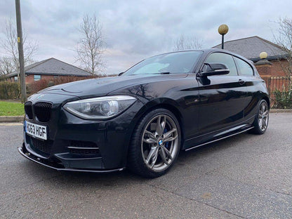BMW 1 Series M135i Pre-Facelift Pre-LCI (F20/F21) Full Body Kit - Splitter, Side Skirts, Rear Spats, Rear Diffuser, Gloss Black Spoiler & Kidney Grilles, M Performance Style Mirror Covers - Direct Fit, No Paint, UK