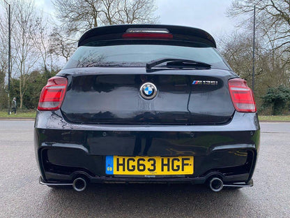 BMW 1 Series M135i Pre-Facelift Pre-LCI (F20/F21) Full Body Kit - Splitter, Side Skirts, Rear Spats, Rear Diffuser, Gloss Black Spoiler & Kidney Grilles, M Performance Style Mirror Covers - Direct Fit, No Paint, UK