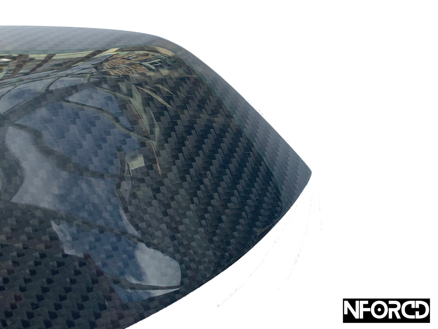 BMW Carbon Fiber/Fibre Wing Mirror Covers, Side Mirror Caps/Shells – Real Gloss Carbon OEM-Style Replacement – F20 F21 F22 F23 F30 F31 F34 F32 F33 F36 X1 E84 – 1 2 3 4 Series – Pair Left & Right