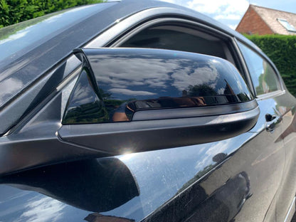 BMW M Style Gloss Black Wing Mirror Caps Pair for 1 2 3 4 Series F20 F21 F22 F23 F30 F32 F33 F36 & X1  Left & Right Replacement Covers